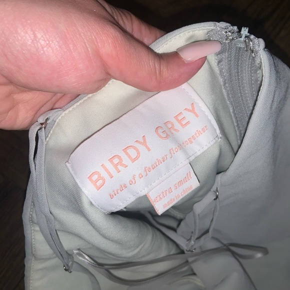 GWENNIE DRESS - DOVE GRAY BIRDIE GREY XS - Picture 8 of 10